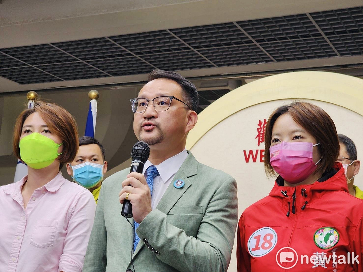 民進黨台北市議員阮昭雄宣布投入台北市中山北松山立委補選。 圖：周煊惠 / 攝
