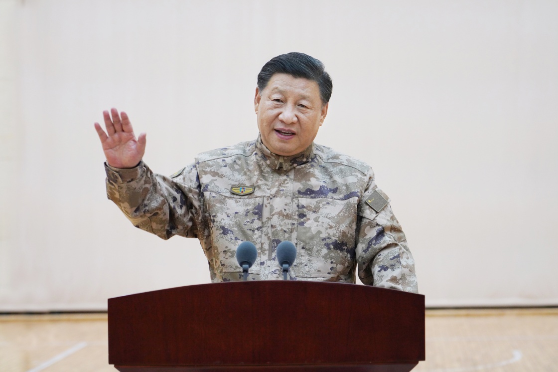中國家主席習近平要求解放軍貫徹落實黨的二十大精神 「全面加強練兵備戰」。 圖：翻攝自新華社