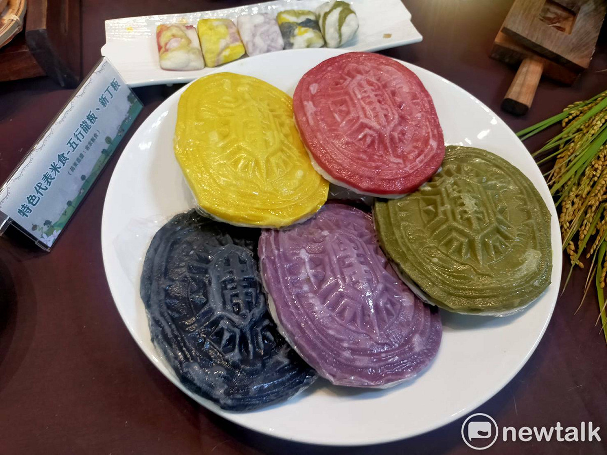 苗栗的特色米食五行龍粄、新丁粄。 唐復年/攝