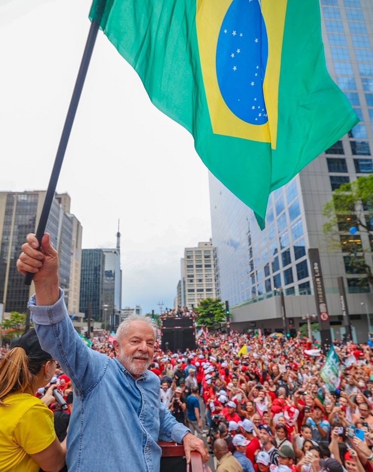 巴西新任總統魯拉（Luiz Inácio Lula da Silva）勝選 圖：翻攝自魯拉臉書