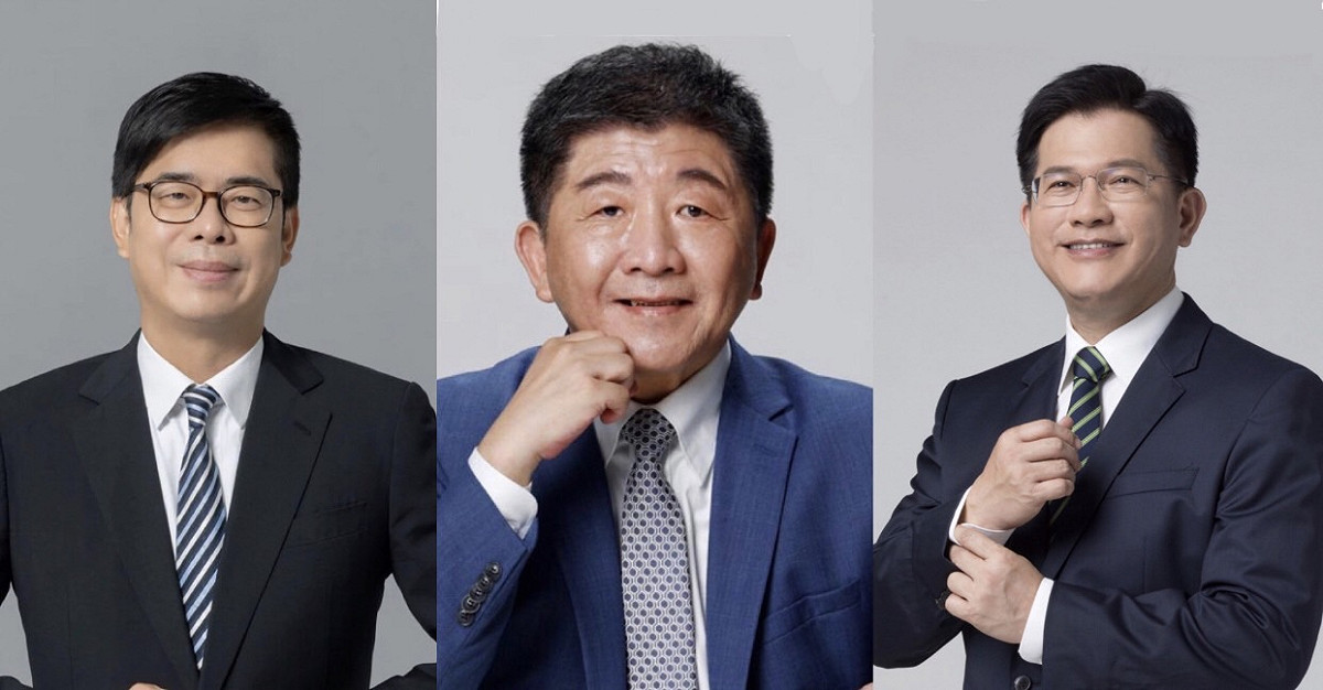民進黨將於12日在凱達格蘭大道為陳時中  陳其邁  林佳龍等人舉行造勢大會。 高雄市政府  陳時中臉書 林佳龍臉書 /翻攝（組合圖）