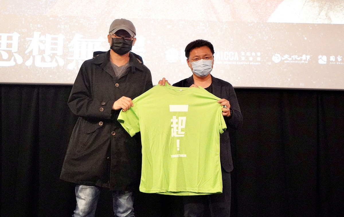 趙天麟(右)與監製張永昌。 圖:踃天麟服務處提供