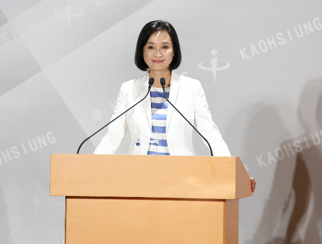 國民黨柯志恩今（12）日出席高雄市長辯論政見會。 圖：高雄市選委會提供
