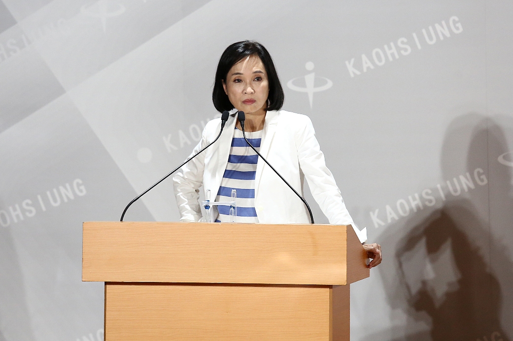 柯志恩提出「五好政見」。 圖：高雄市選委會提供