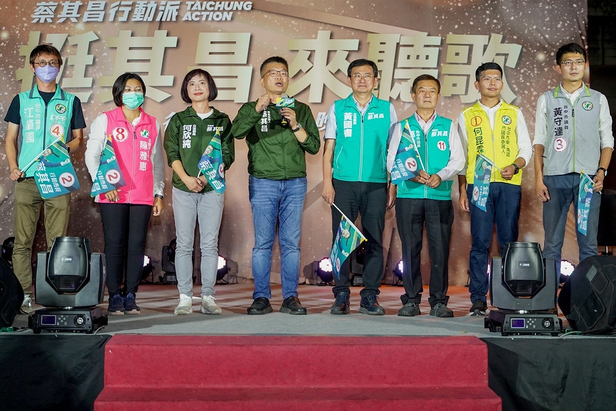 今晚是蔡其昌的第825場演說。 蔡其昌競選總部/提供