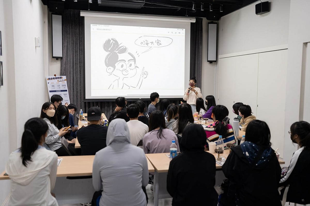 李岱虹導演上課情形。 台中市影視發展基金會/提供
