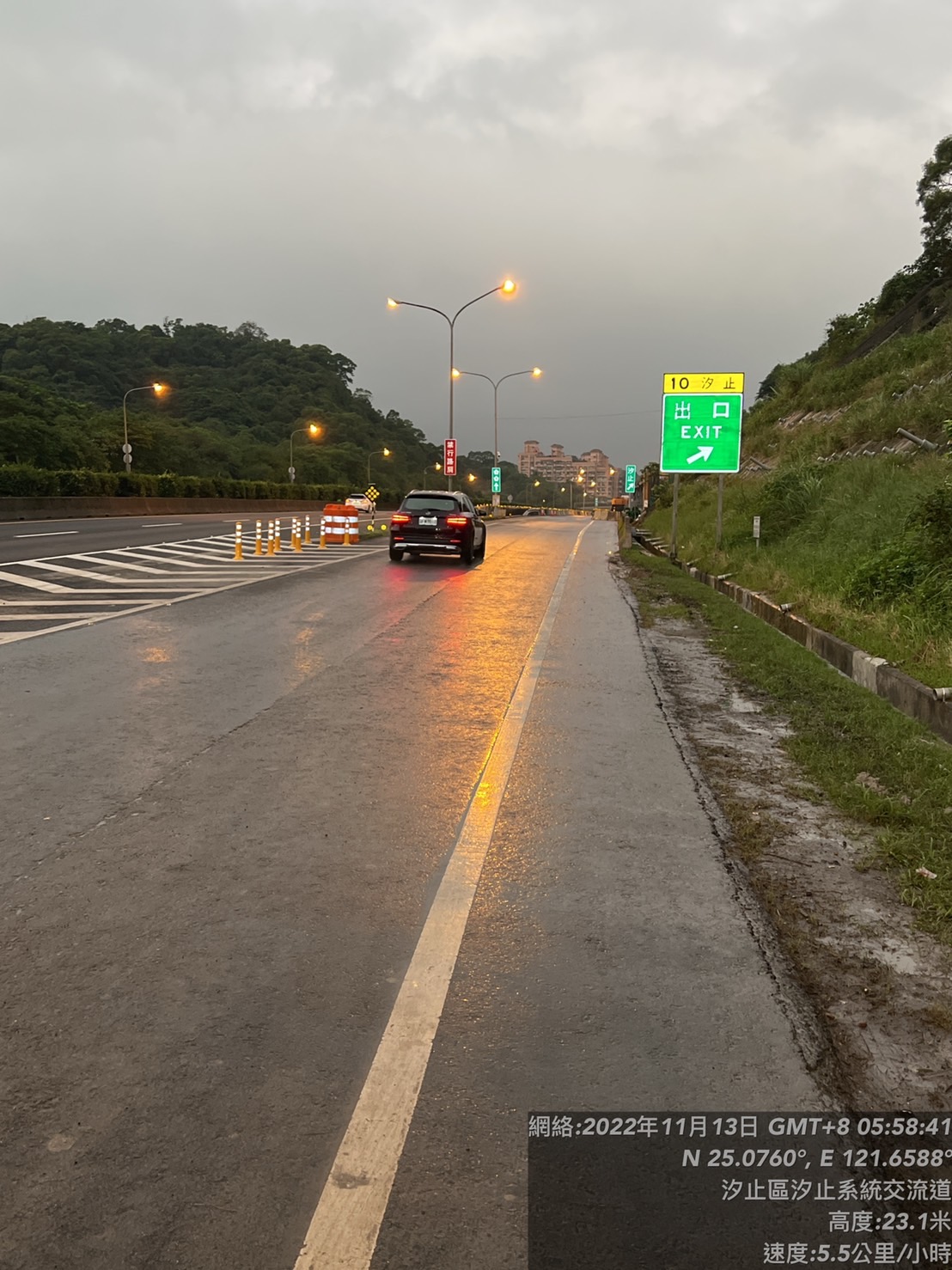 國1汐止南下段匝道今日上午已通車。 圖：高速公路局／提供