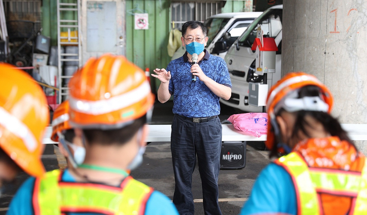 環保局副局長朱益君致詞。 圖：新北市環保局提供