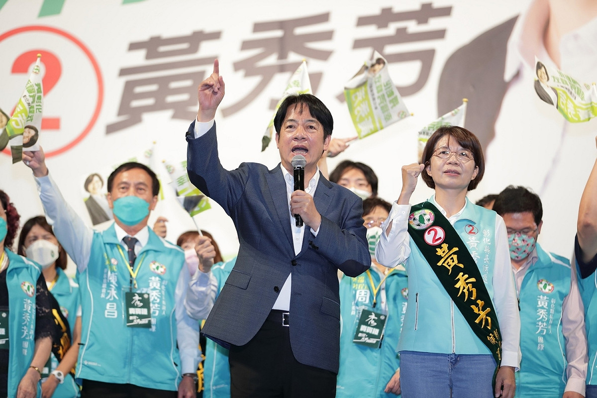 副總統賴清德六度南下輔選，批評王惠美縣長讓縣政「倒退嚕」。 黃秀芳競選總部/提供