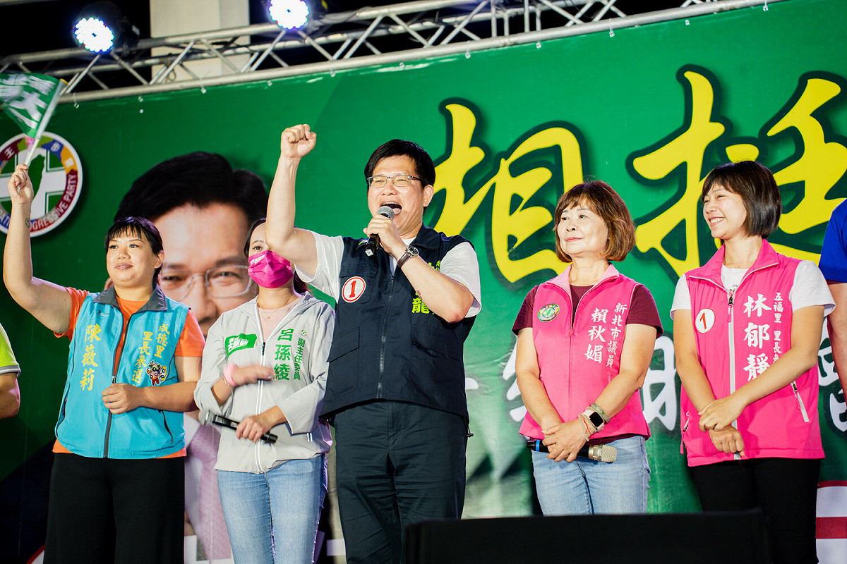 林佳龍到五股參與議員賴秋媚的音樂晚會。 圖：林競辦提供