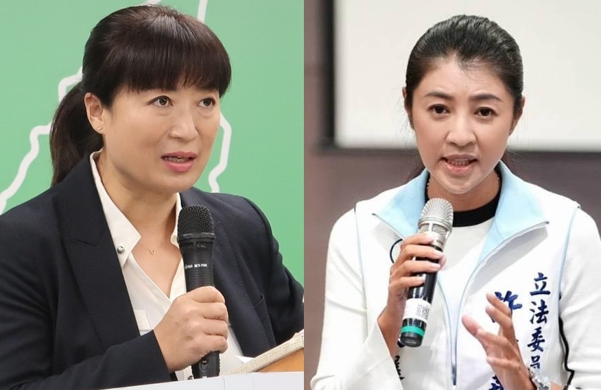 南投縣長選舉，民進黨候選人蔡培慧(左)、國民黨候選人許淑華(右)。 圖:張良一攝、翻攝自許淑華臉書/新頭殼合成
