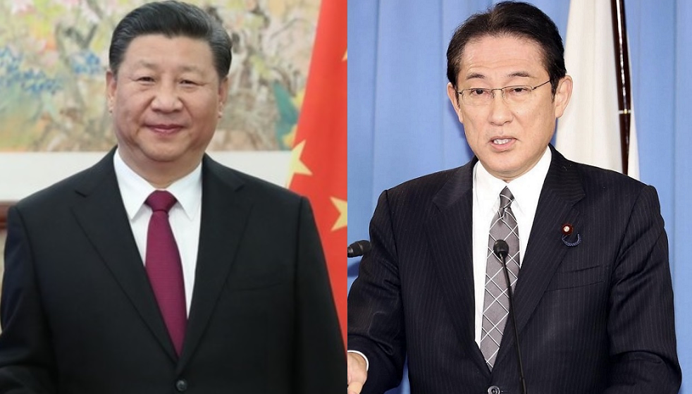 中國國家主席習近平(左)；日本首相岸田文雄(右) 圖：新頭殼合成/取自陸網、岸田文雄IG