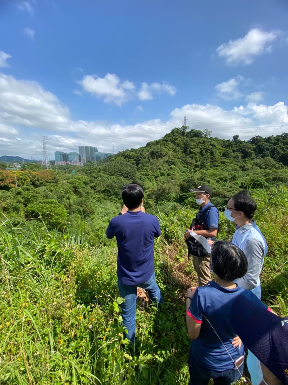 白匏湖自然天成的景觀，市府團隊已多次至現場會勘。 圖：新北市工務局提供