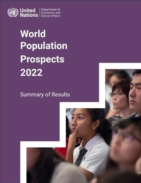 聯合國《世界人口展望2022》 圖:翻攝自聯合國網站