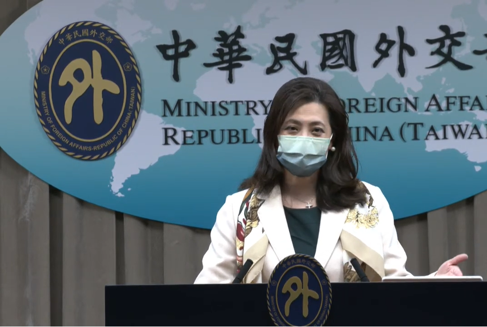 外交部發言人歐江安。 圖：擷自直播畫面