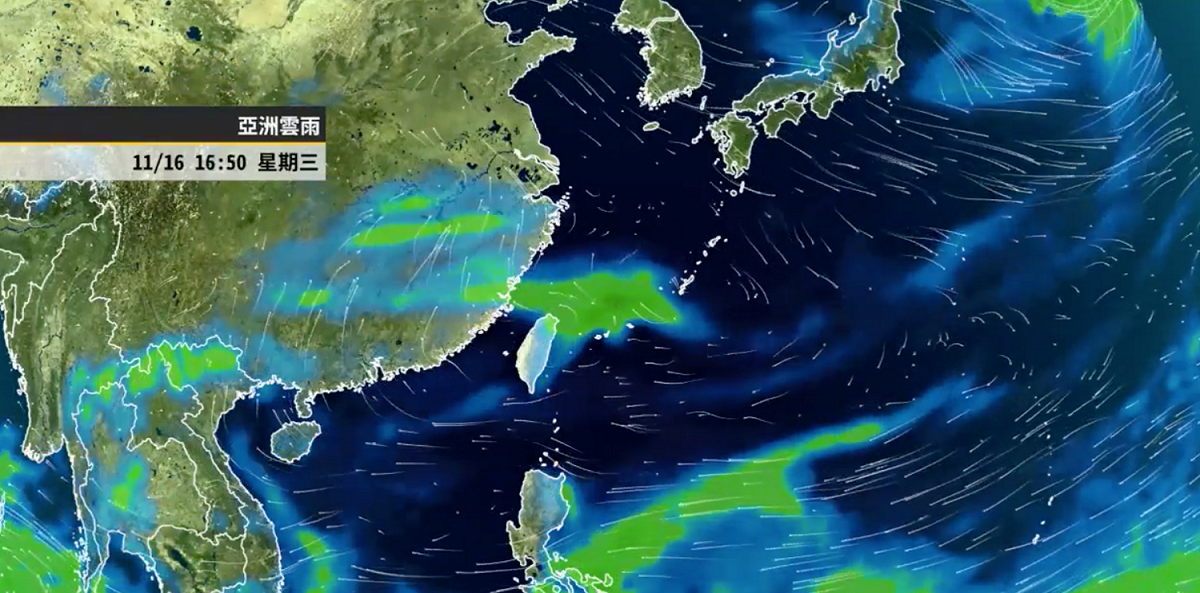 下半天北台灣天氣會逐漸回穩，明天至週六全台天氣大致穩定。 圖：翻攝自天氣風險公司臉書