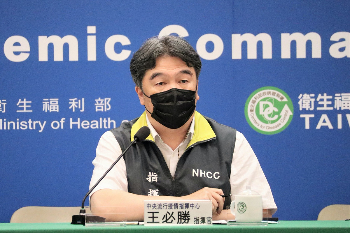 中央流行疫情指揮中心指揮官王必勝。 圖：中央流行疫情指揮中心/提供