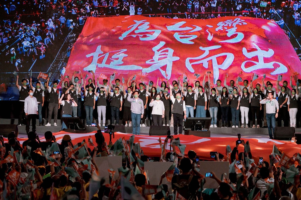 民進黨台北市長候選人陳時中參加11月12日凱道造勢活動。 圖：翻攝自陳時中臉書（資料照）
