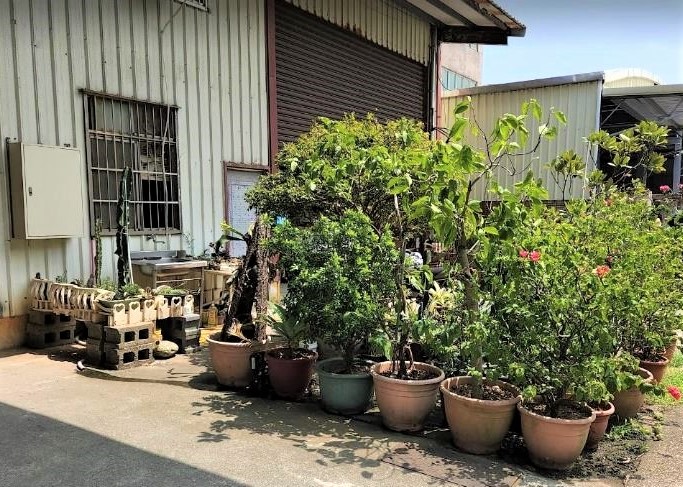 合全環保於廠區設置盆栽造景。 圖：新北市環保局提供
