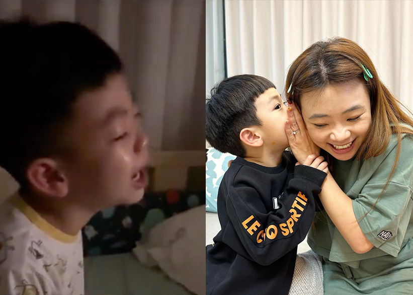 網紅二伯表示蔡桃貴時常在睡夢中無來由地崩潰，畫面曝光引人心疼。 圖：翻攝自二伯IG