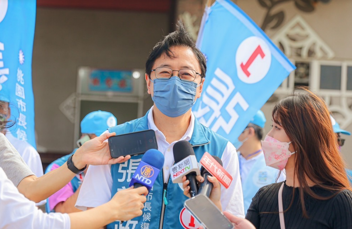 張善政批民進黨雙標無極限。 圖：張善政競辦/提供