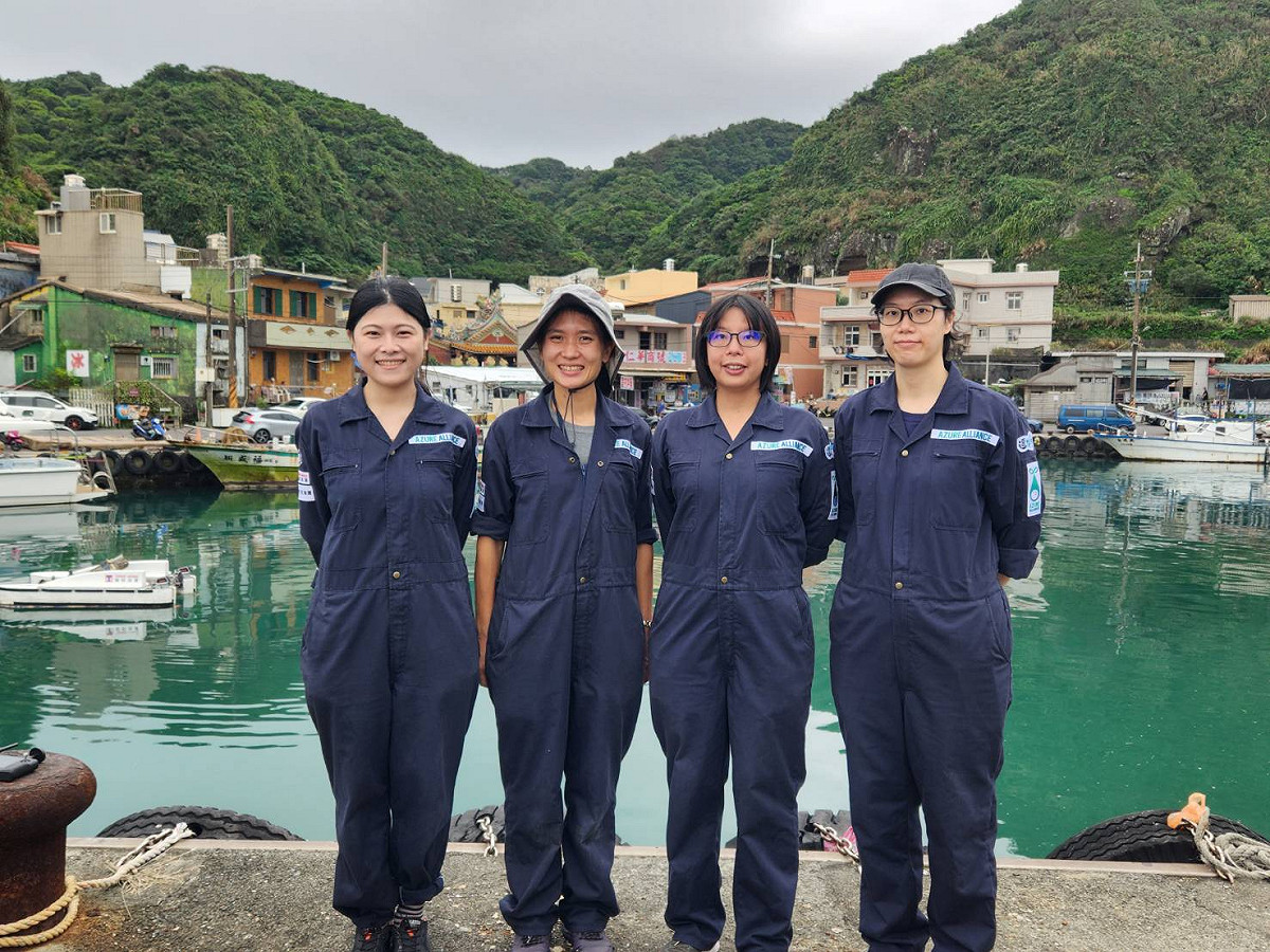 致力於海洋永續的台灣湛藍海洋聯盟團隊。 圖：新北市漁業處提供