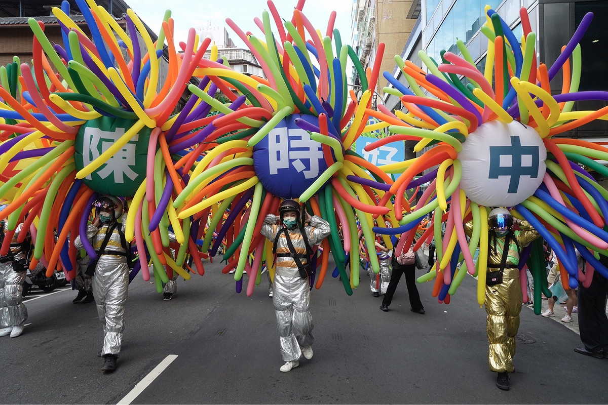 陳時中競總發起的疼惜台北、為愛而走大遊行 圖：張良一/攝