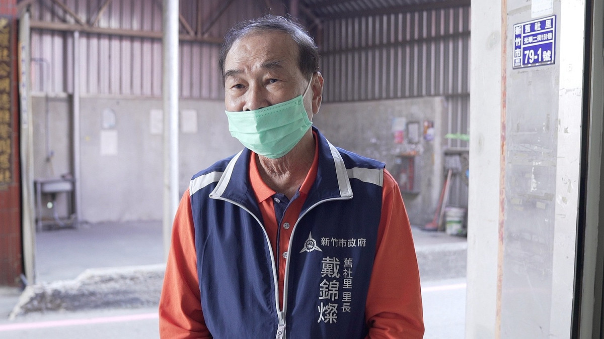 舊社里里長戴錦燦說，他不支持高虹安，「被掛名很納悶，這樣掛名，好像有點被欺負」。 圖：沈慧虹競辦提供