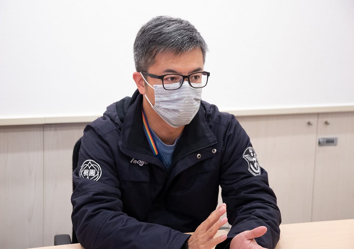 桃園市政府發言人詹賀舜痛批張善政陣營把抹黑當作最重要的選舉方式。 圖：桃園市政府／提供