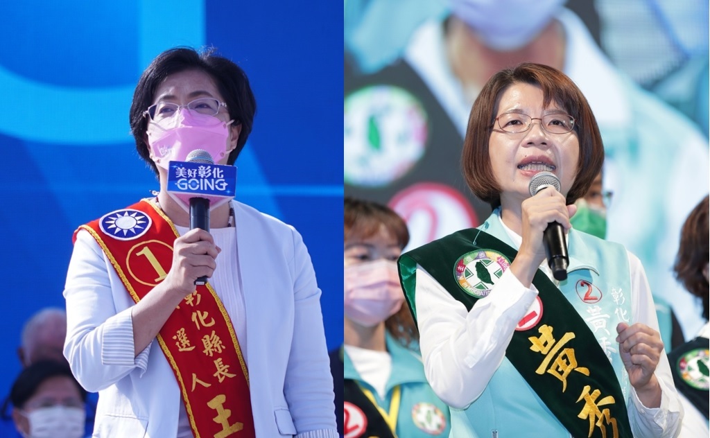 王惠美、黃秀芳女女對決，地方評估兩人差距已拉近。 新頭殼合成