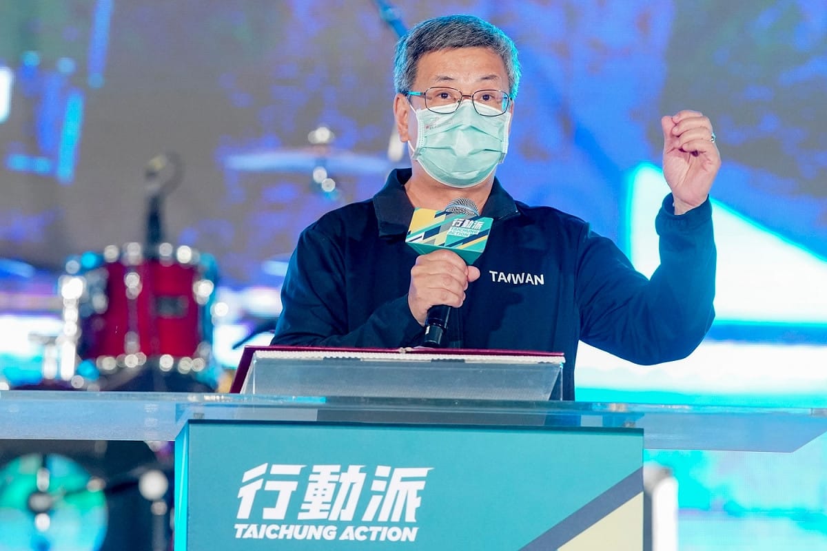 前副總統陳建仁大力。 蔡其昌競選總部/提供 （資料照）