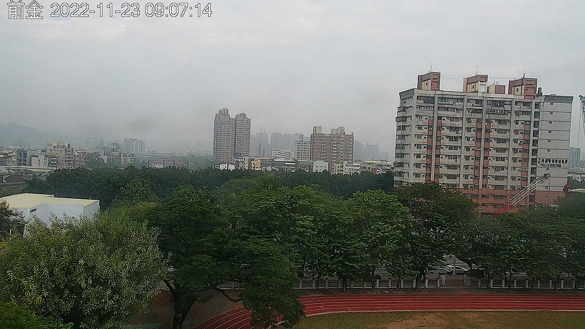 高雄今日共有6個測站達到紅色警示。(圖為前金測站) 圖：取自空氣品質監測網