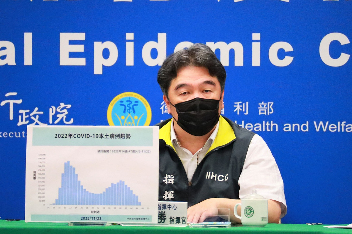 中央流行疫情指揮中心指揮官王必勝。 圖：中央流行疫情指揮中心／提供
