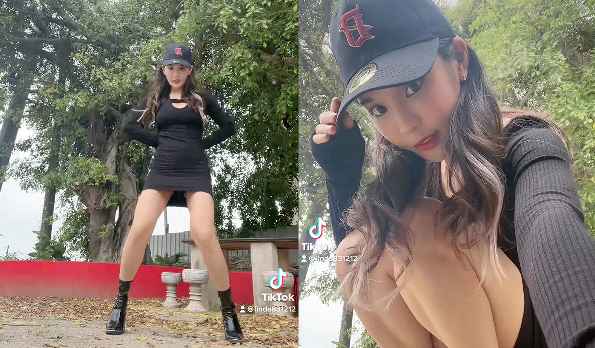 網紅琳妲熱舞差點曝光，邪惡視角網友嗨翻。 圖：翻攝自琳妲IG