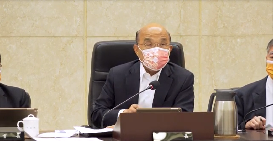 行政院長蘇貞昌。 圖：擷自院會影片