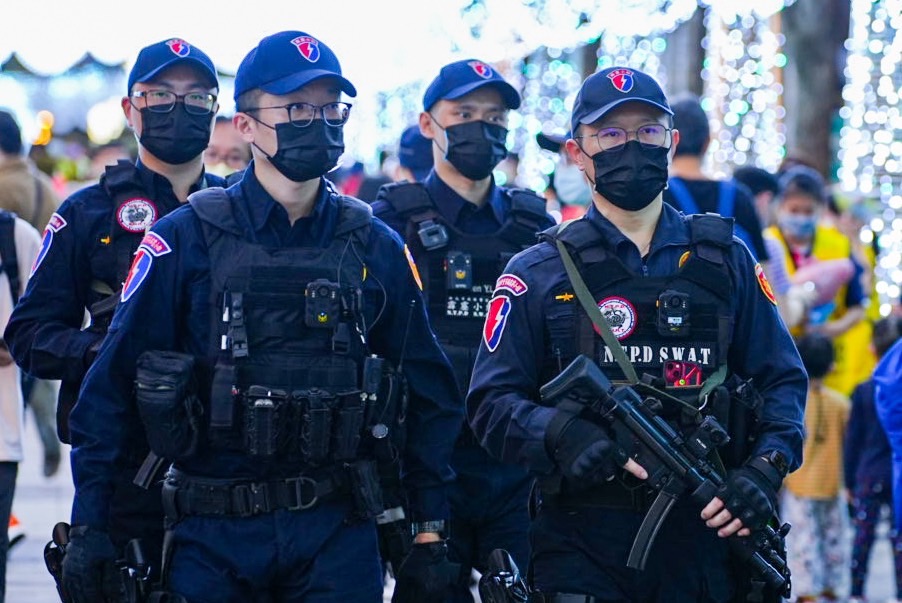 2022九合一大選將於週六（11/26）登場，新北警於當日將派出約800警力全力維護活動萬全。 圖：新北市警局提供