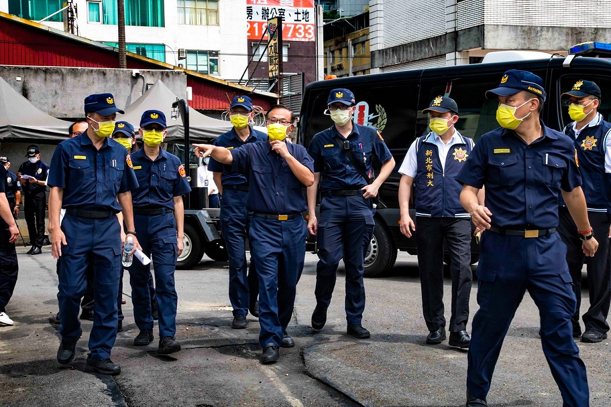 新北市警局向中央申請機動保安警力6個分隊約240人，共同組成「祥和平安機動隊」。 圖：新北市警局提供