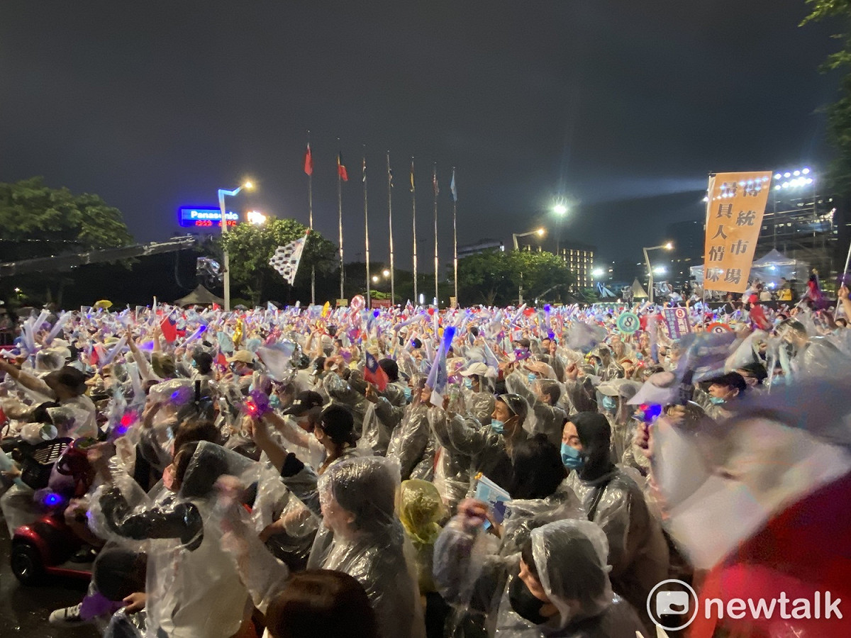 無黨籍台北市長候選人黃珊珊選前之夜。 圖：周煊惠 / 攝