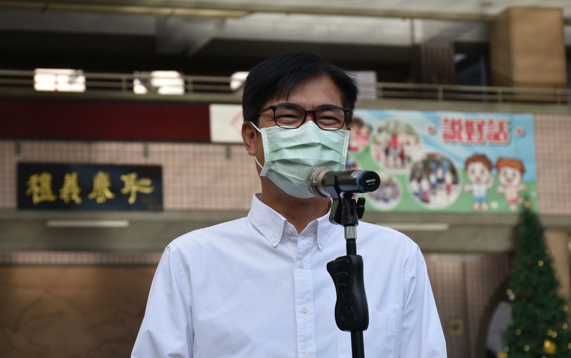 陳其邁鼓勵選民踴躍投票深化台灣民主。 圖：孫家銘攝
