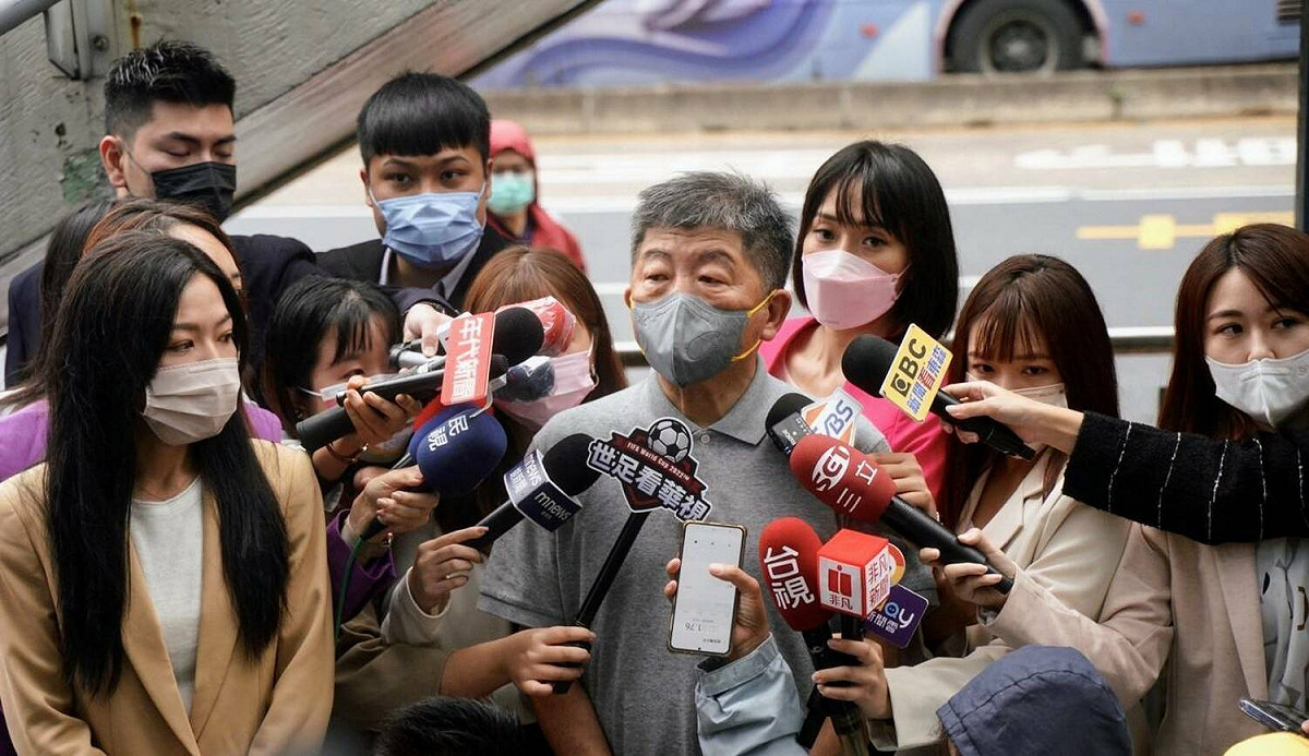 陳時中投完票後受訪透露等開票的心情滿難熬的。 圖：陳時中競辦／提供