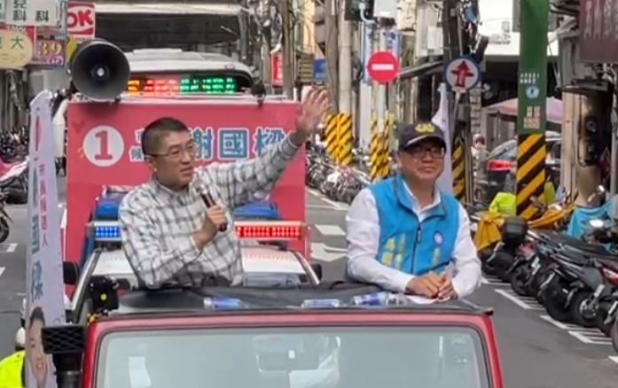 剛當選的國民黨基隆市長謝國樑今日進行掃街拜票。 圖:翻攝自謝國樑臉書