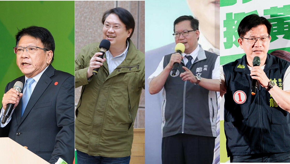 民進黨籍、即將卸任的縣市首長，包括基隆市長林右昌、桃園市長鄭文燦、屏東縣長潘孟安，以及有部長、市長經驗的林佳龍。未來都有可能入閣。 圖:民進黨、林佳龍競辦提供/新頭殼合成