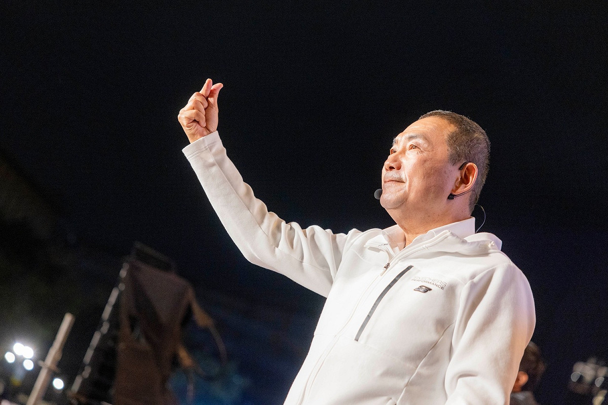 侯友宜獲逾112萬票勝選，順利連任新北市長。 圖：侯友宜競辦／提供(資料照片)