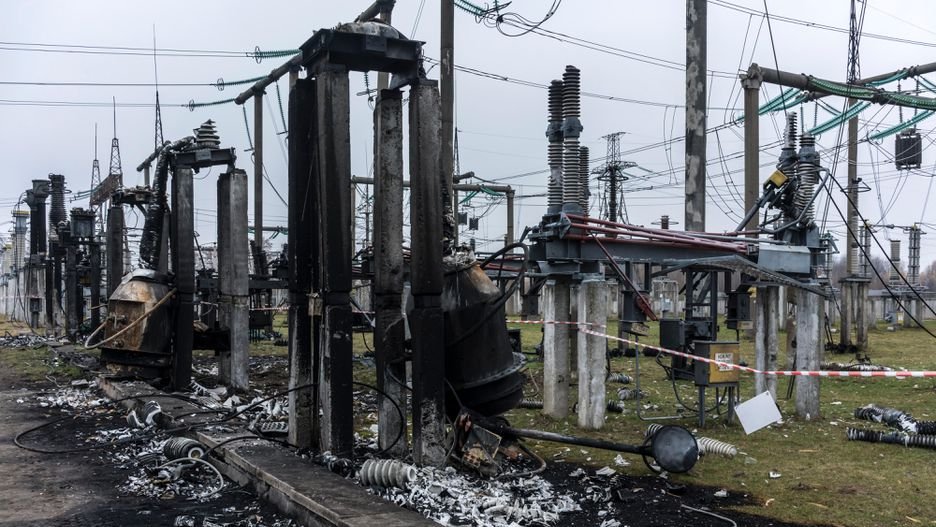烏克蘭一半發電機組遭俄羅斯襲擊破壞。 圖：翻攝自Regard Stratégique推特