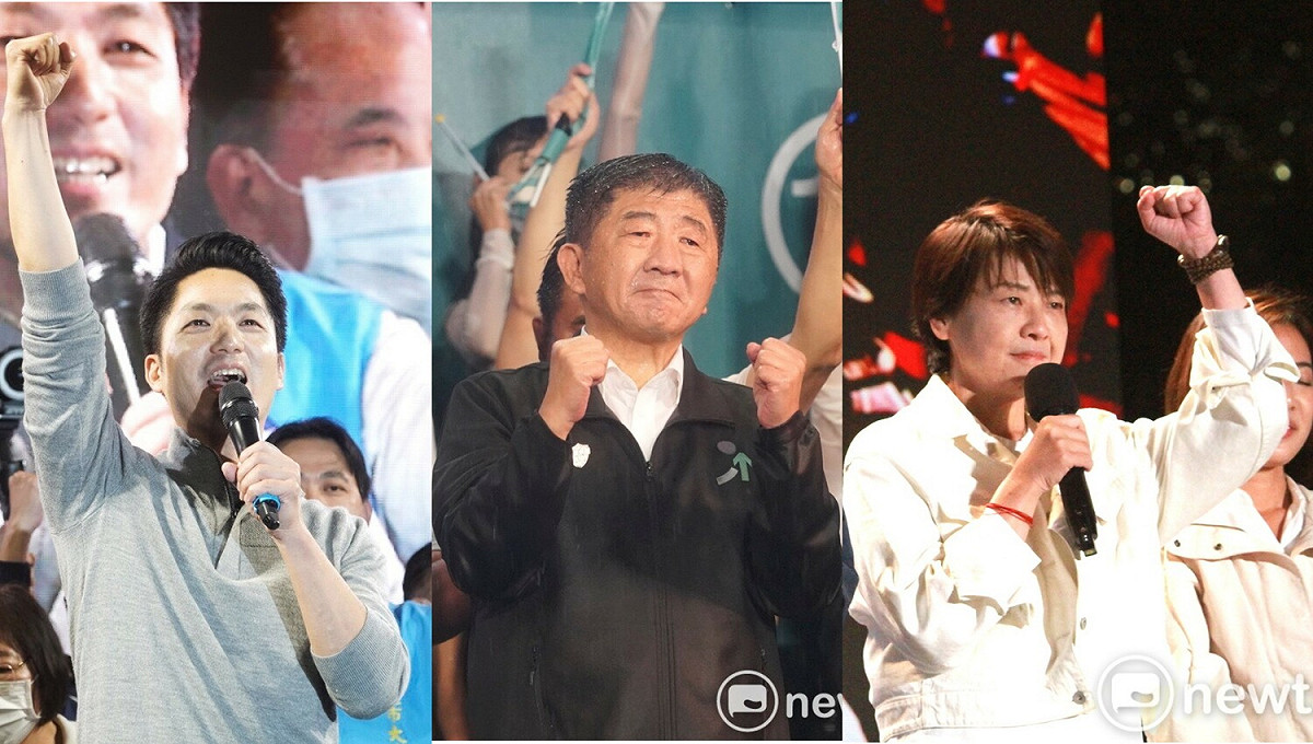 台北市長選戰，國民黨蔣萬安當選。 圖:張良一、周煊惠/攝(新頭殼合成)