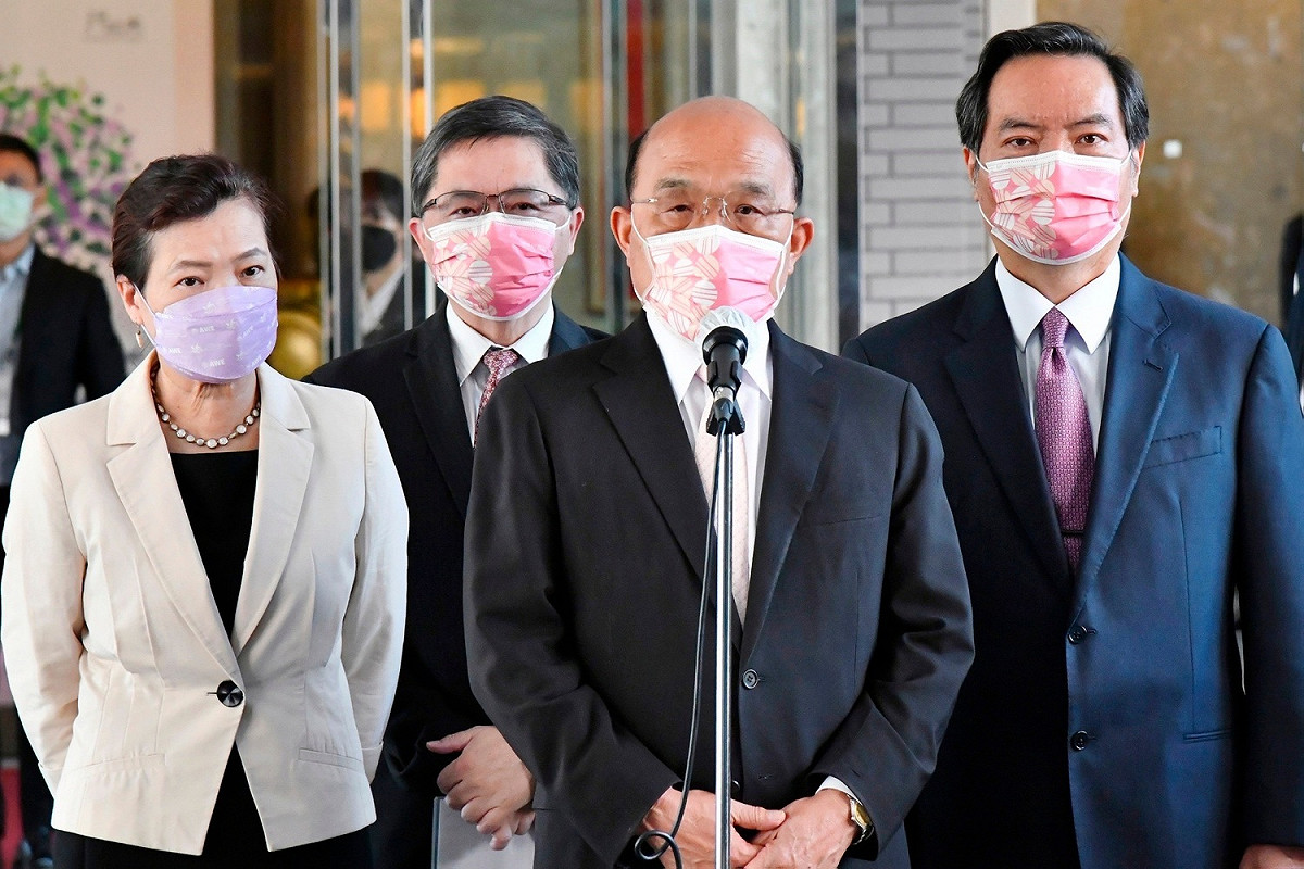 行政院長蘇貞昌今（28）天出席「CEDAW第4次國家報告國際審查會議開幕式」前受訪。 圖：行政院提供（資料照）