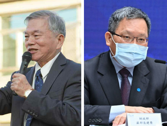 行政院副院長沈榮津(左)和財政部長蘇建榮(右)遭傳言內閣改組後可能下台。(新頭殼合成) 圖: 蔡易餘服務處提供/行政院提供