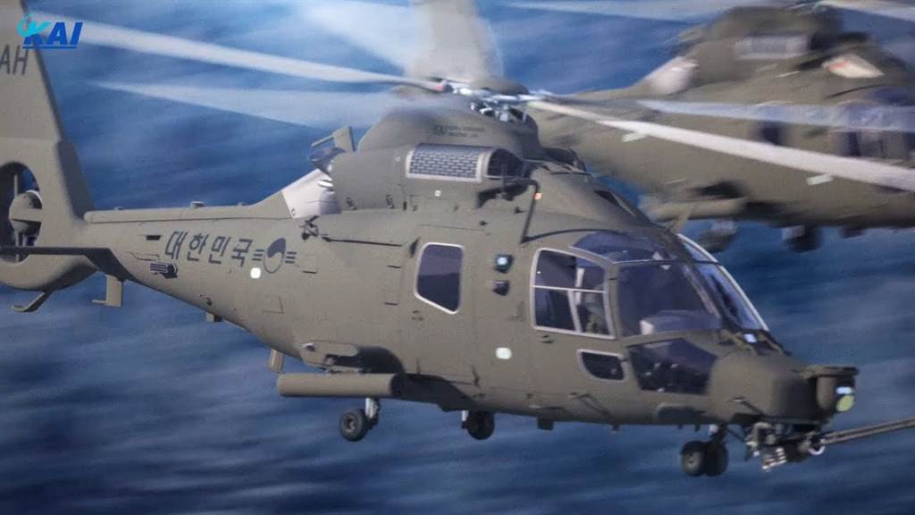 南韓決定量產自製研發的新型輕型武裝直升機LAH。 圖：翻攝KAI官網