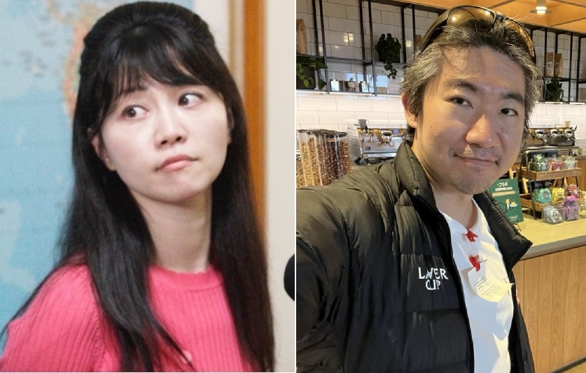 民進黨立委高嘉瑜、牙醫史書華。 圖：張良一／攝、史書華臉書