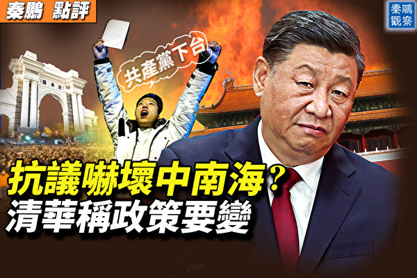 民眾高舉白紙向政府當局表達不滿，不只要求反省防疫政策，更提出民主自由、中共下台、習近平下台的政治訴求，「白紙革命」已經在全球各地發酵。 圖：翻攝自《秦鵬直播》